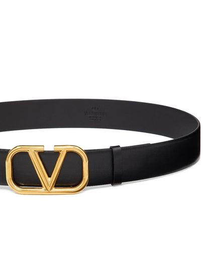 Vlogo signature leather belt