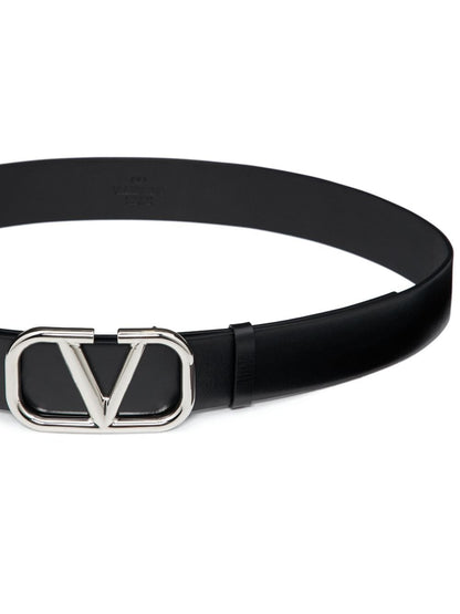 Vlogo signature leather belt