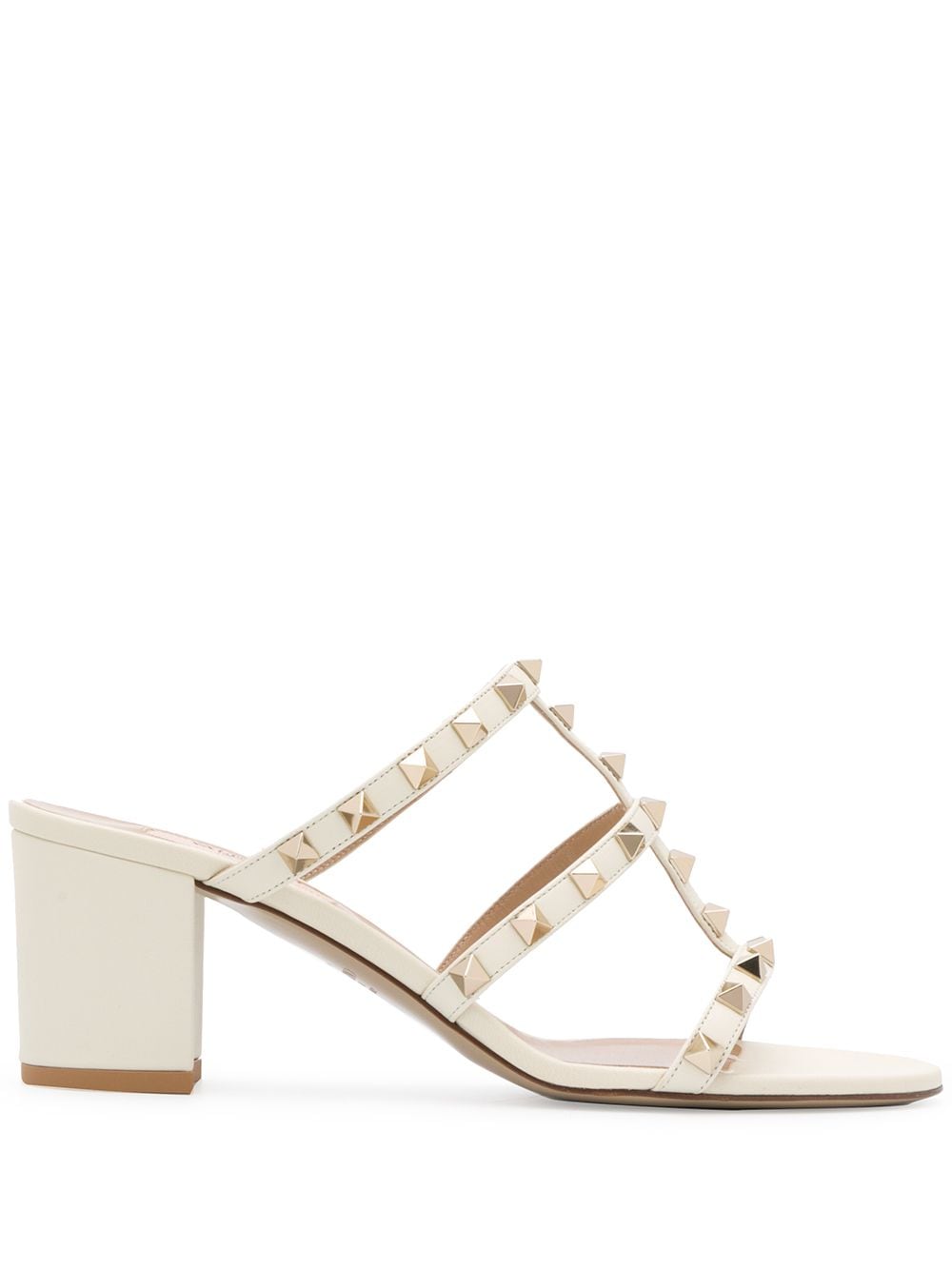 Rockstud leather sandals