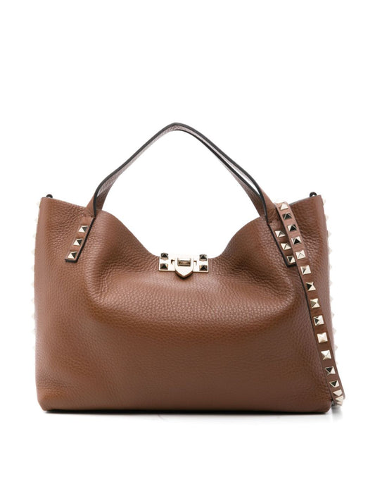 Rockstud small leather tote bag