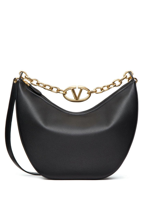 Vlogo moon medium leather hobo bag