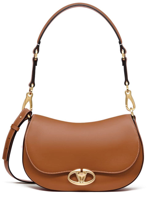 Ohval small leather shoulder bag