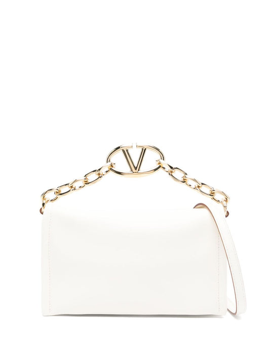 Vlogo chain mini leather clutch