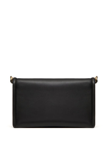 Vlogo chain mini leather clutch