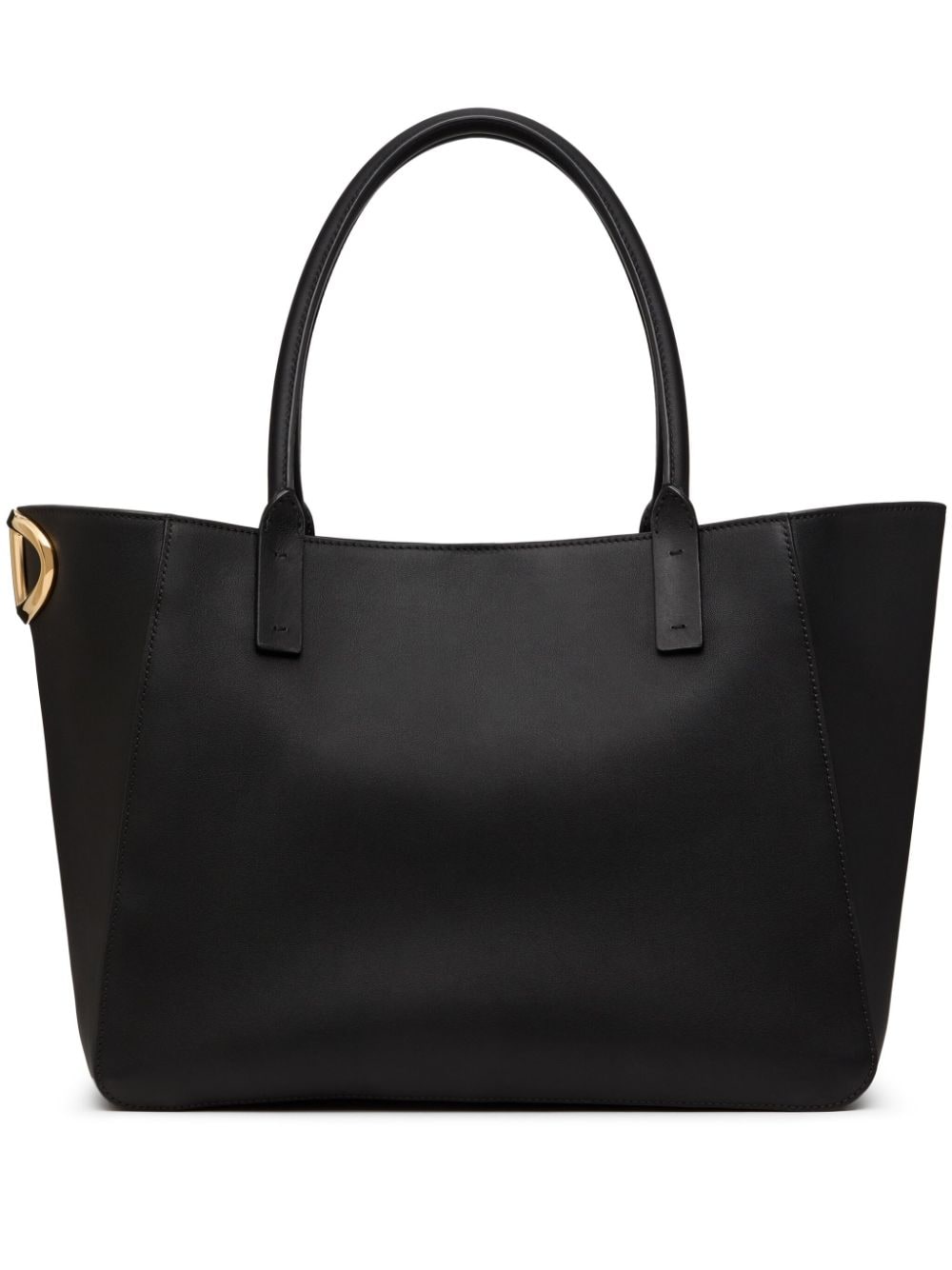 Vlogo side small leather tote bag