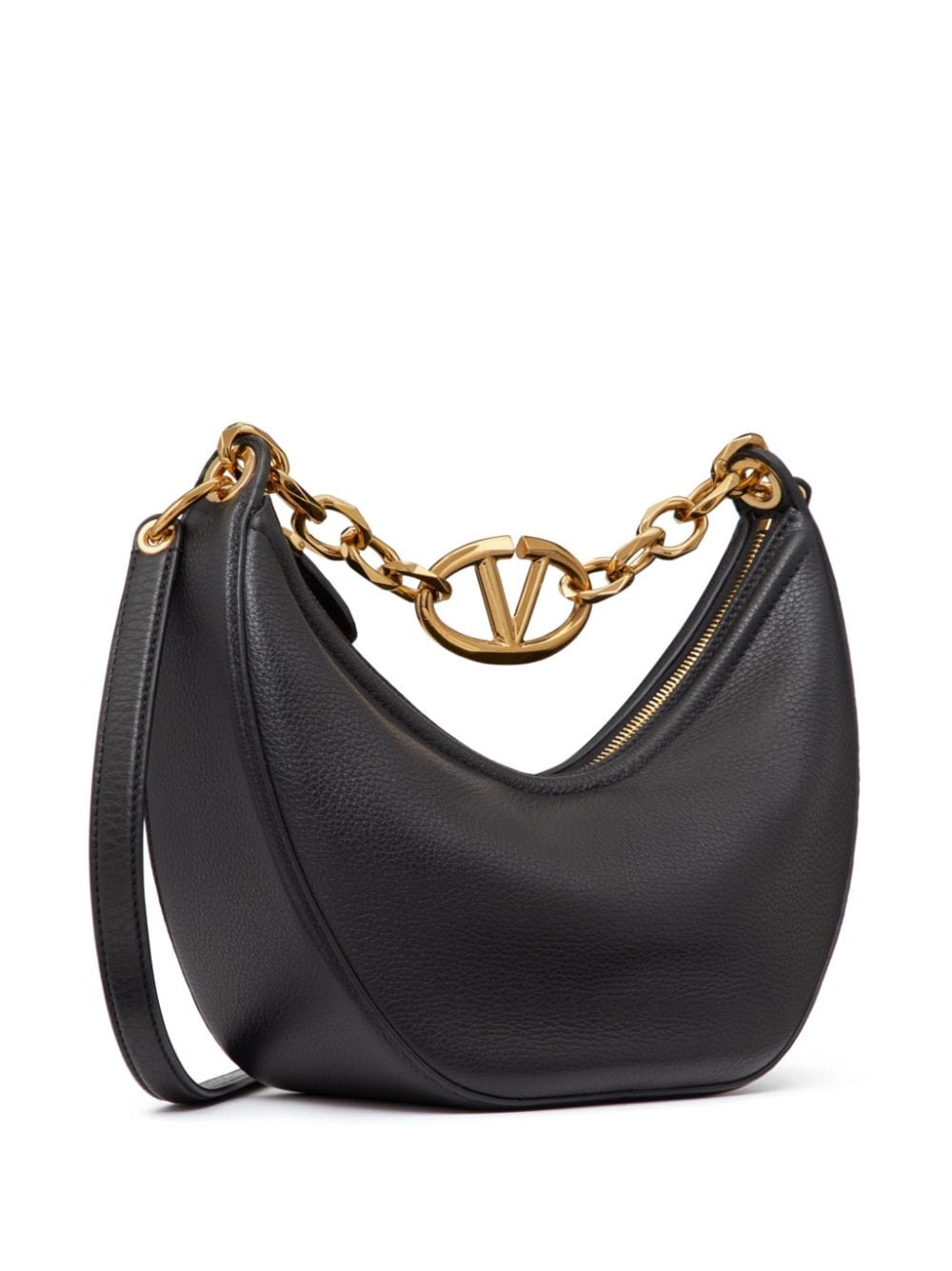 Vlogo moon small leather hobo bag