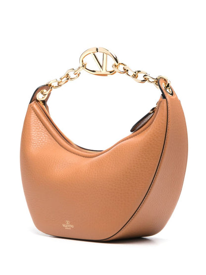 Vlogo moon small leather hobo bag