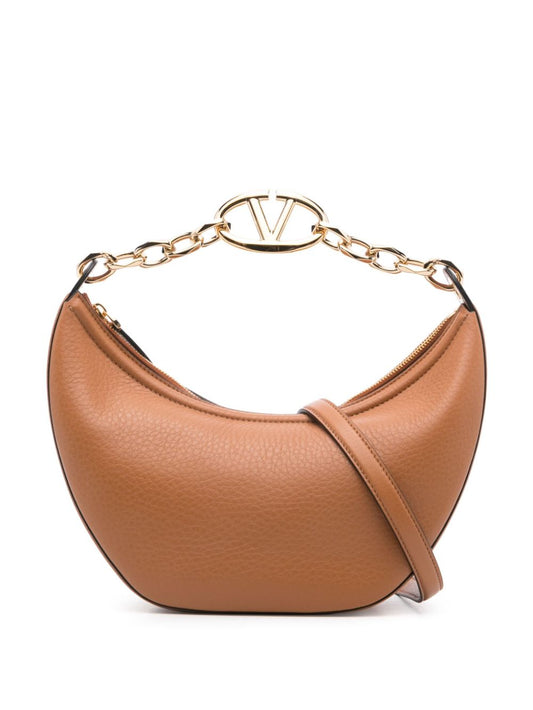 Vlogo moon small leather hobo bag