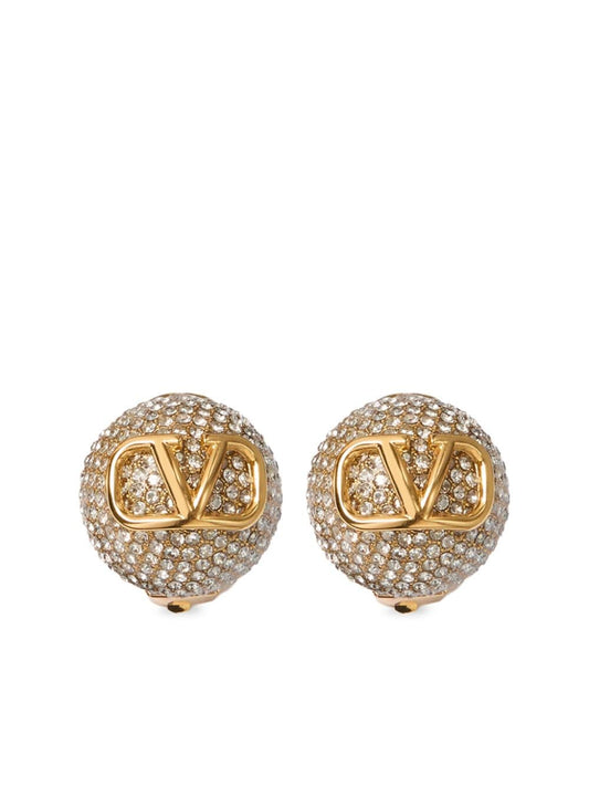 Vlogo signature strass embellished earrings