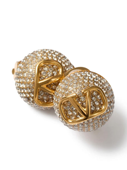 Vlogo signature strass embellished earrings