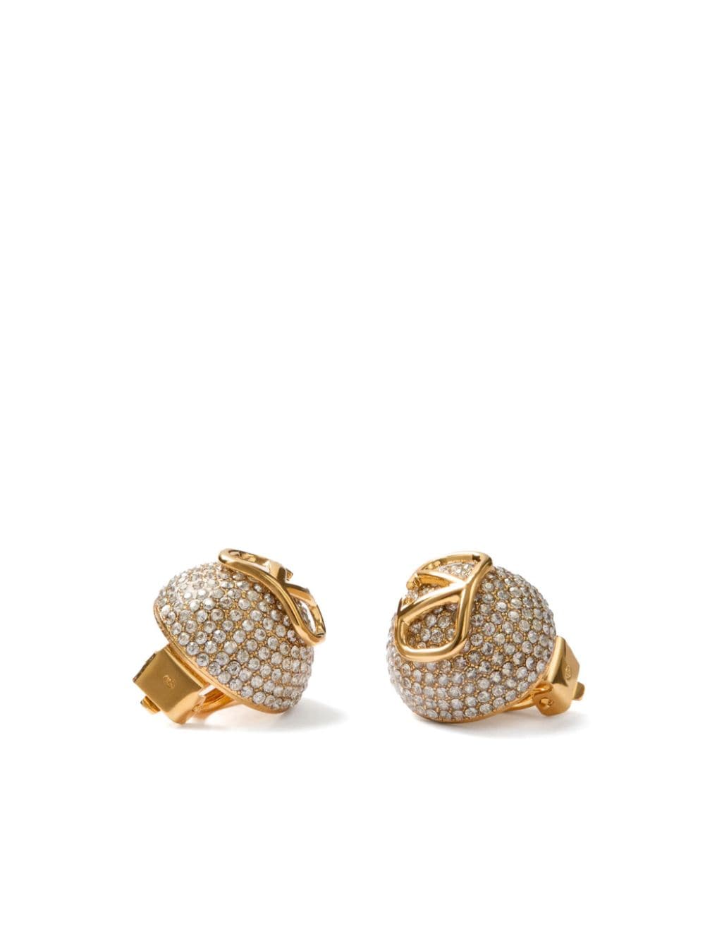 Vlogo signature strass embellished earrings