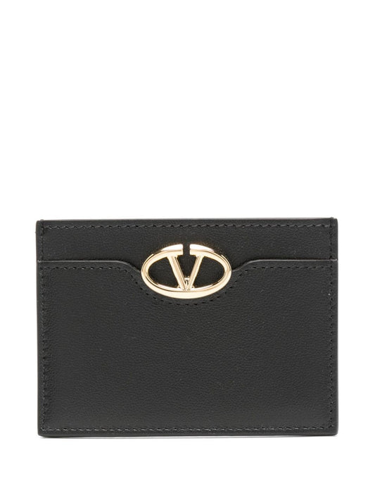 Vlogo bold leather card case