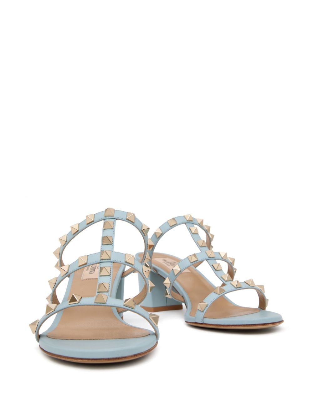 Rockstud leather sandals