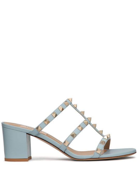 Rockstud leather sandals