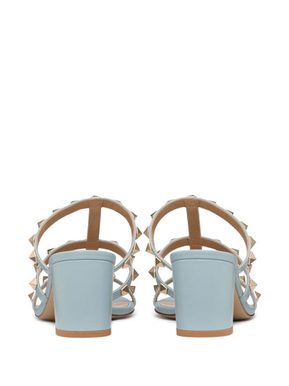 Rockstud leather sandals