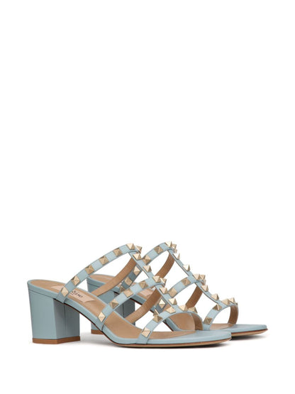 Rockstud leather sandals