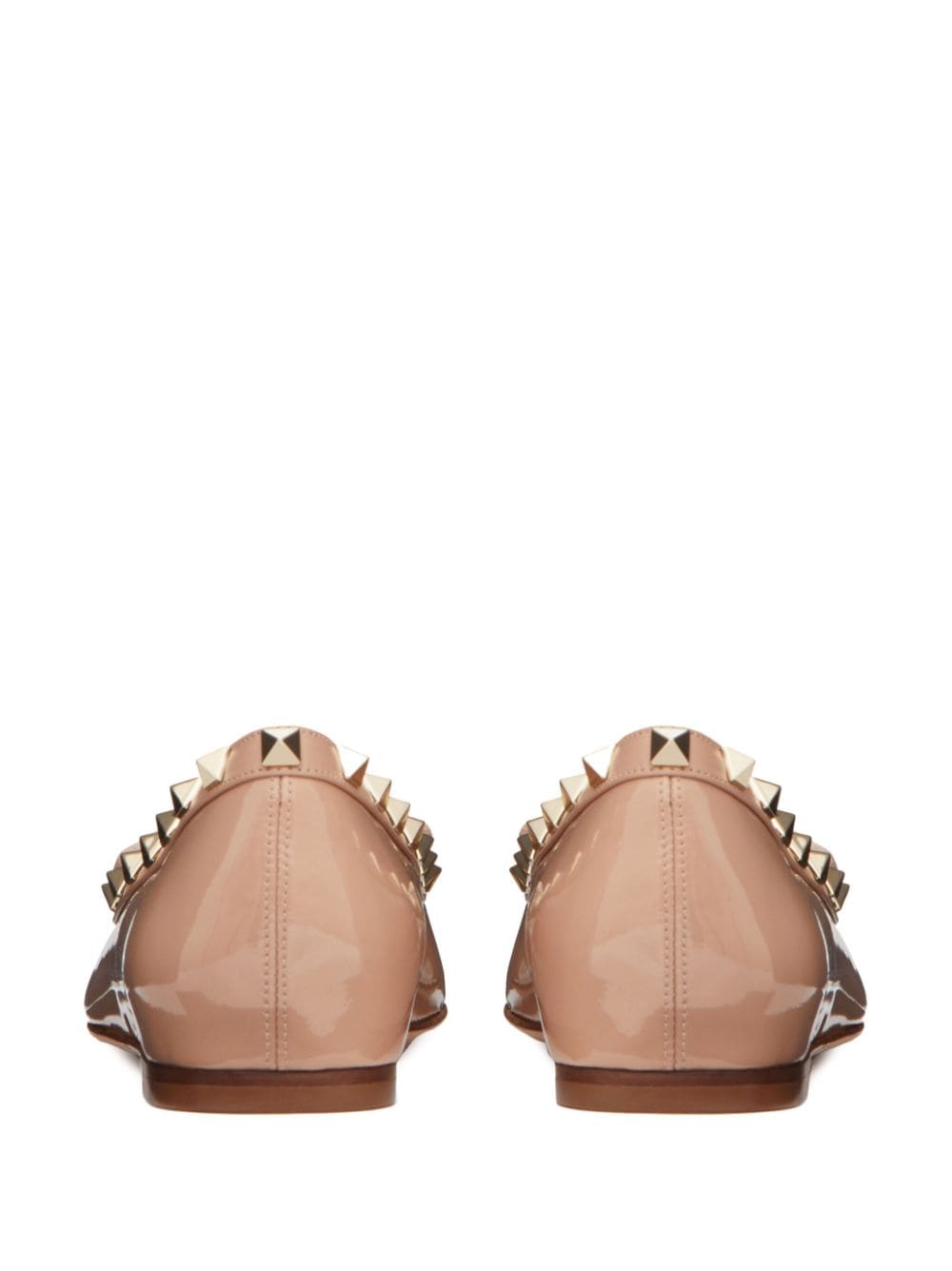 Rockstud leather ballets