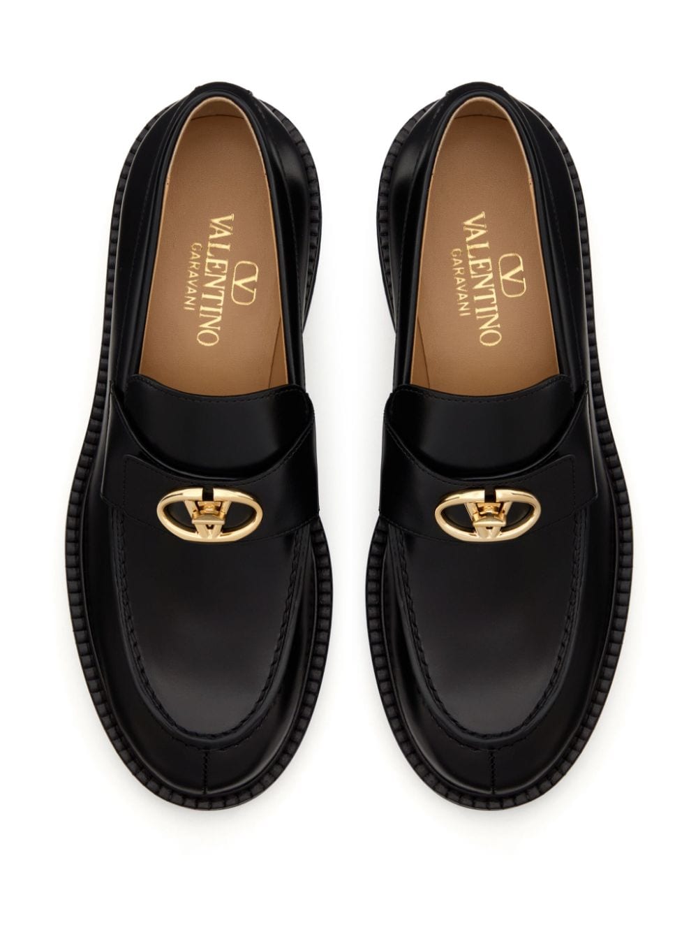 Vlogo locker leather loafers