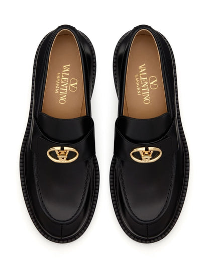 Vlogo locker leather loafers