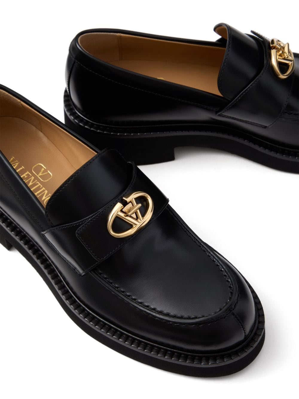 Vlogo locker leather loafers