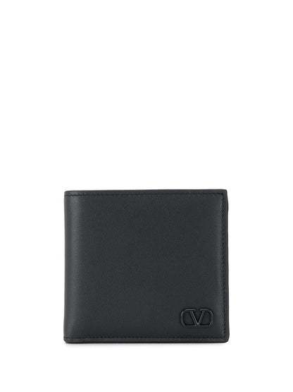 Vlogo signature leather bifold wallet