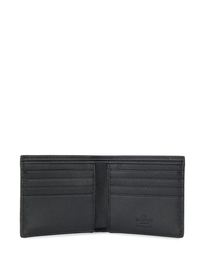 Vlogo signature leather bifold wallet