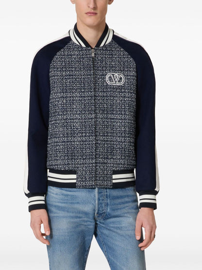 Vlogo signature wool bomber jacket