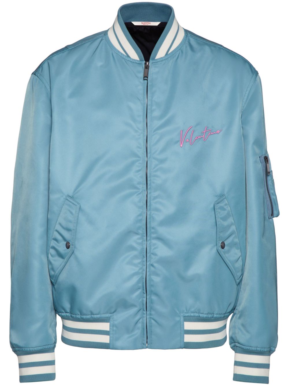 Vlogo signature nylon bomber jacket