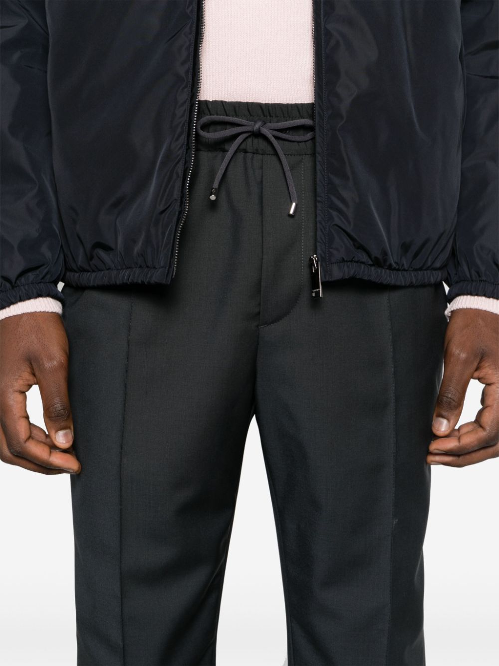 Wool jogging trousers