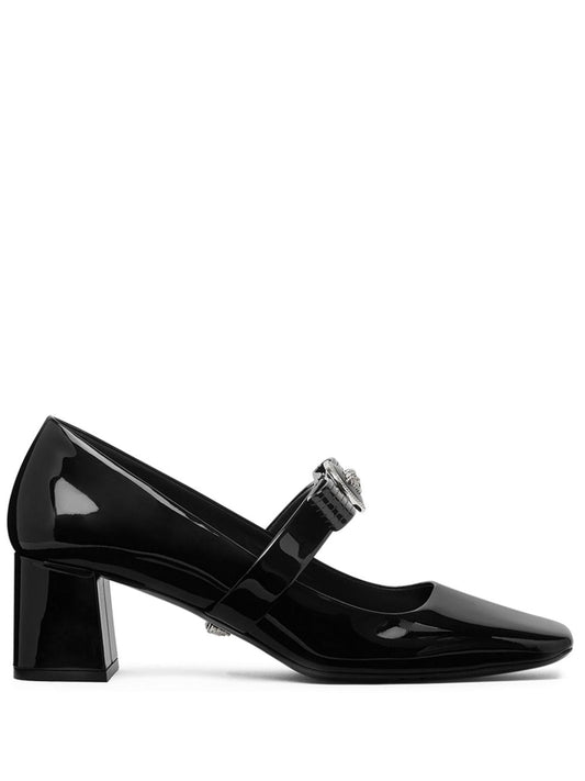 Gianni ribbon patent leather pumps