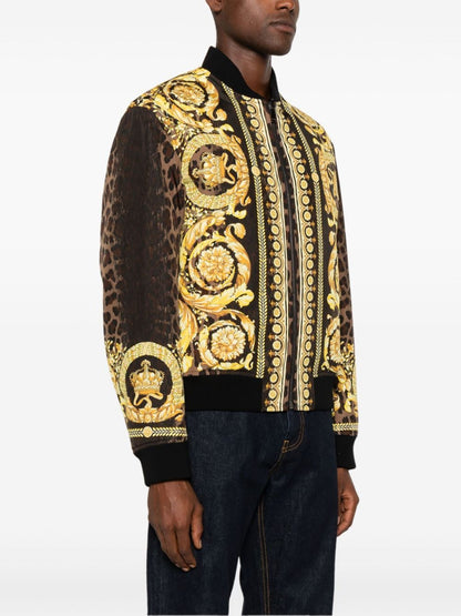 Barocco print bomber jacket