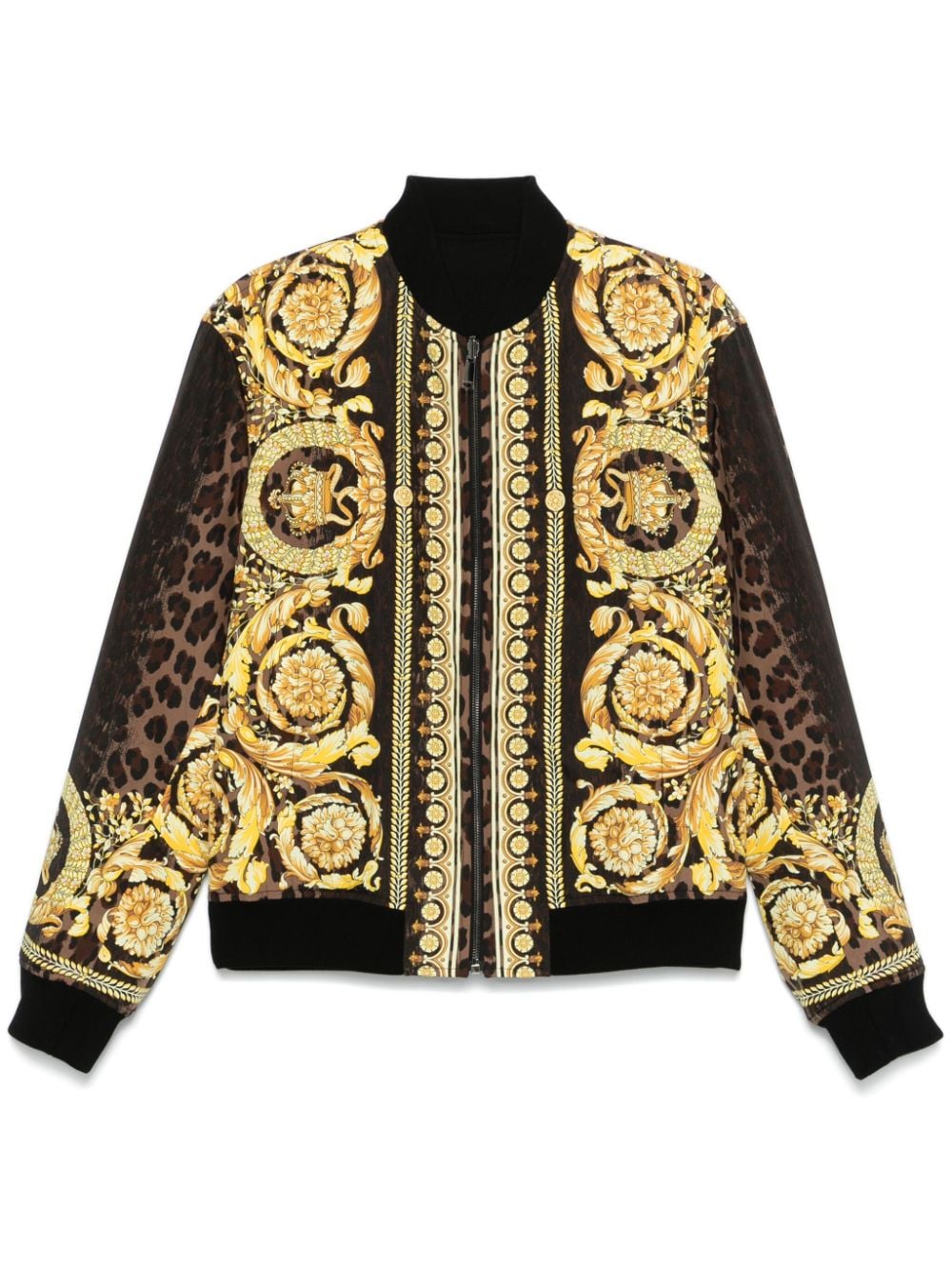 Barocco print bomber jacket