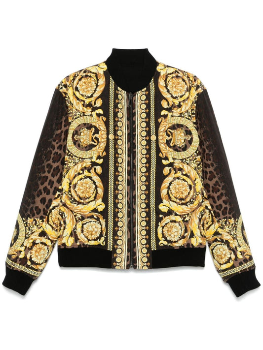 Barocco print bomber jacket