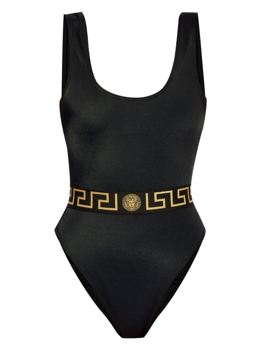 Greca-print swimsuit