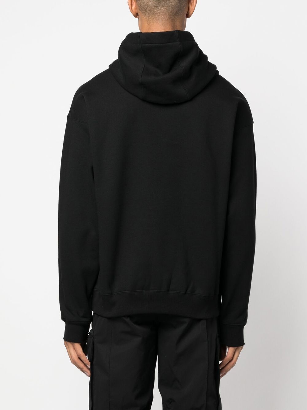 Medusa-drawstring cotton hoodie