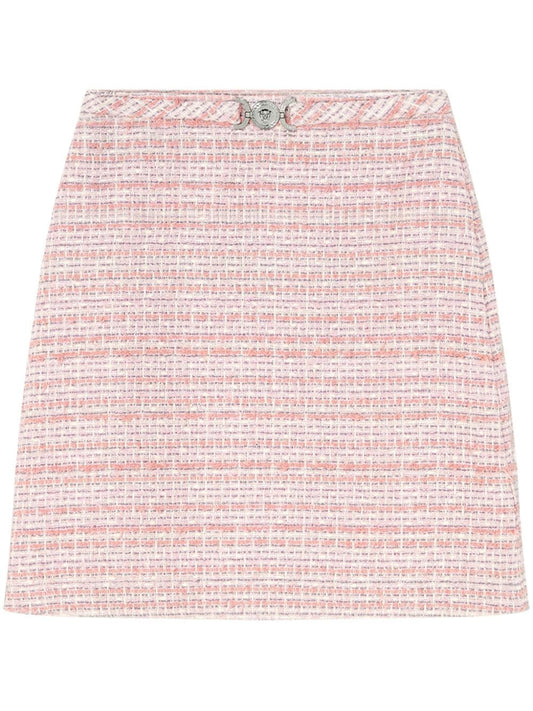 Bouclé tweed mini skirt