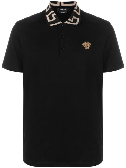 Logo organic cotton polo shirt