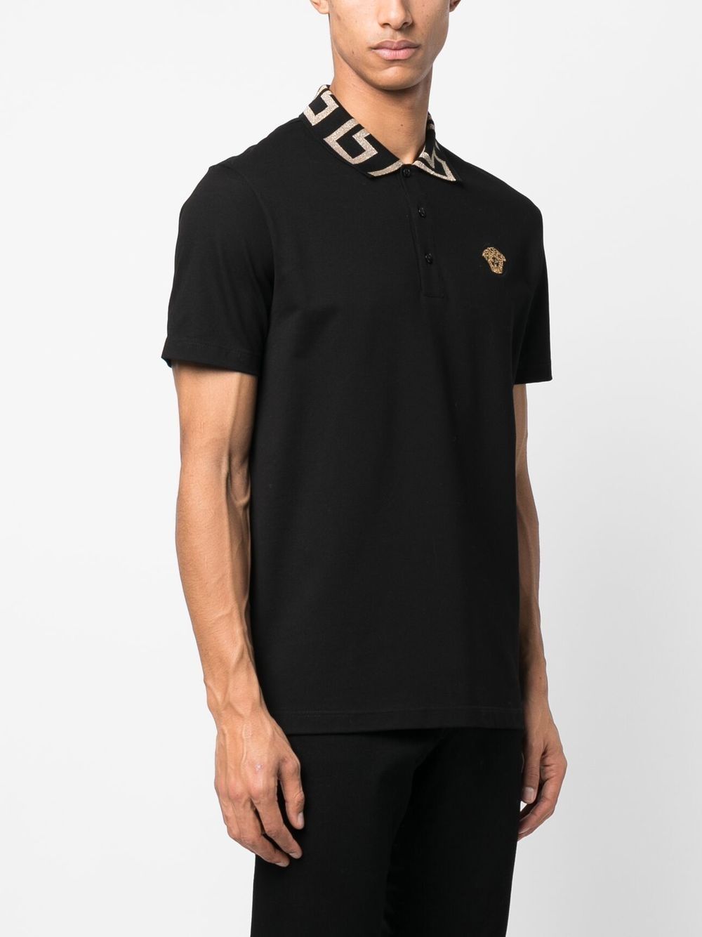 Logo organic cotton polo shirt