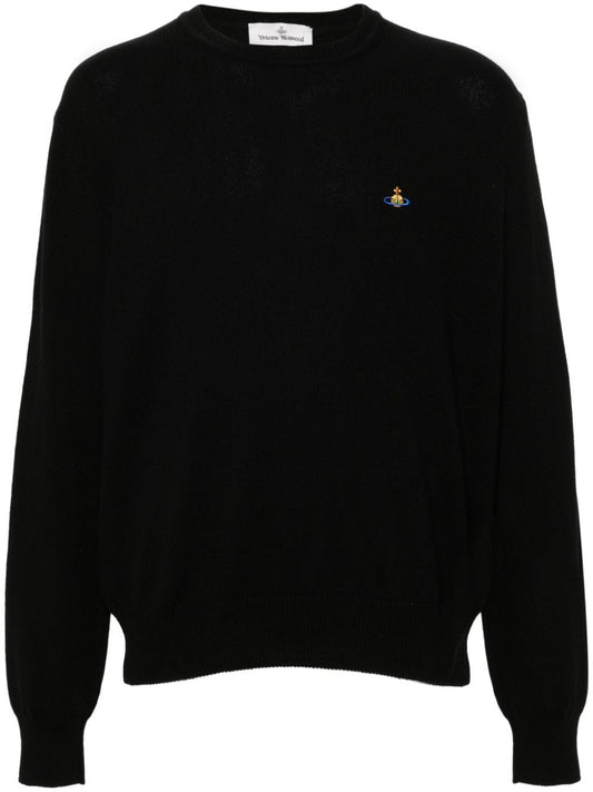 Cotton and cashmere blend crewneck jumper