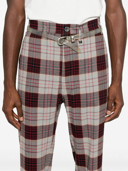 Check trousers