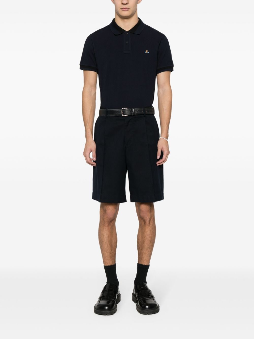 Logo cotton polo shirt