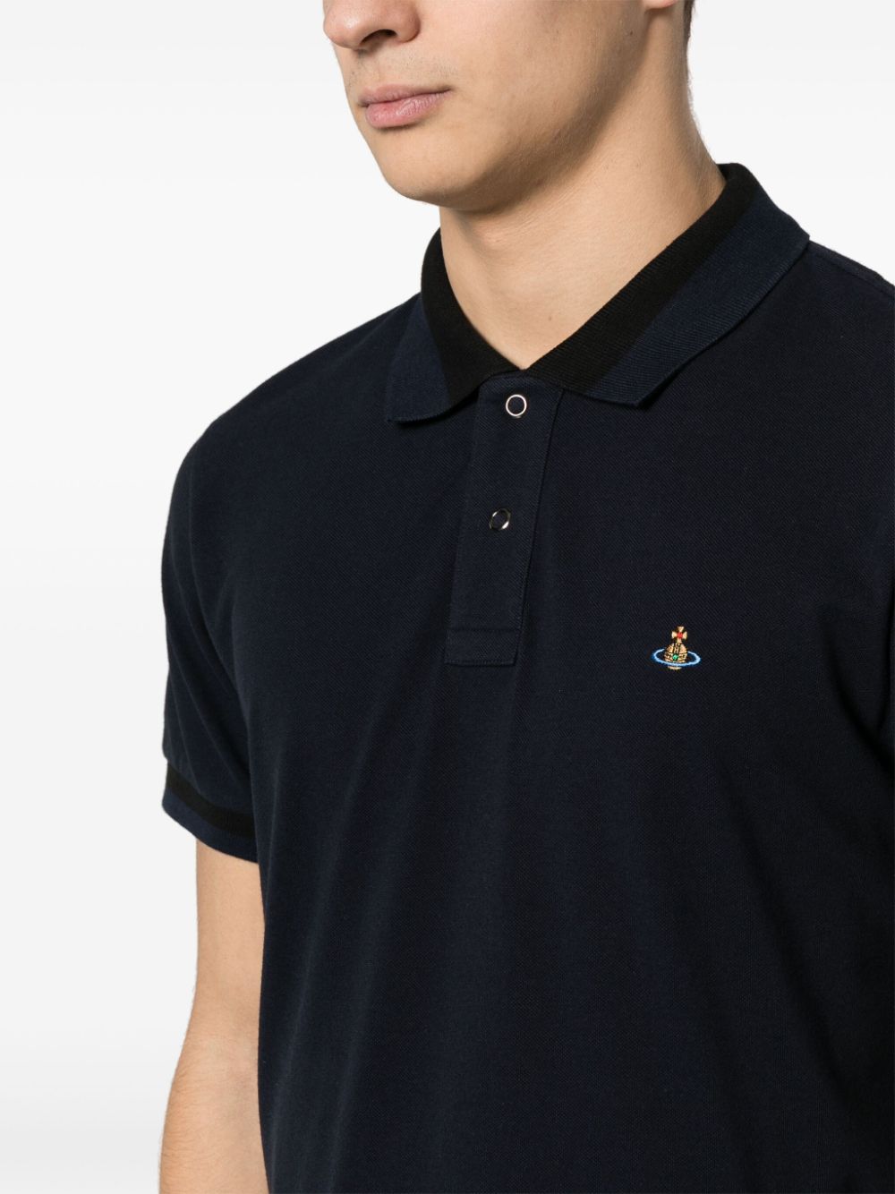 Logo cotton polo shirt