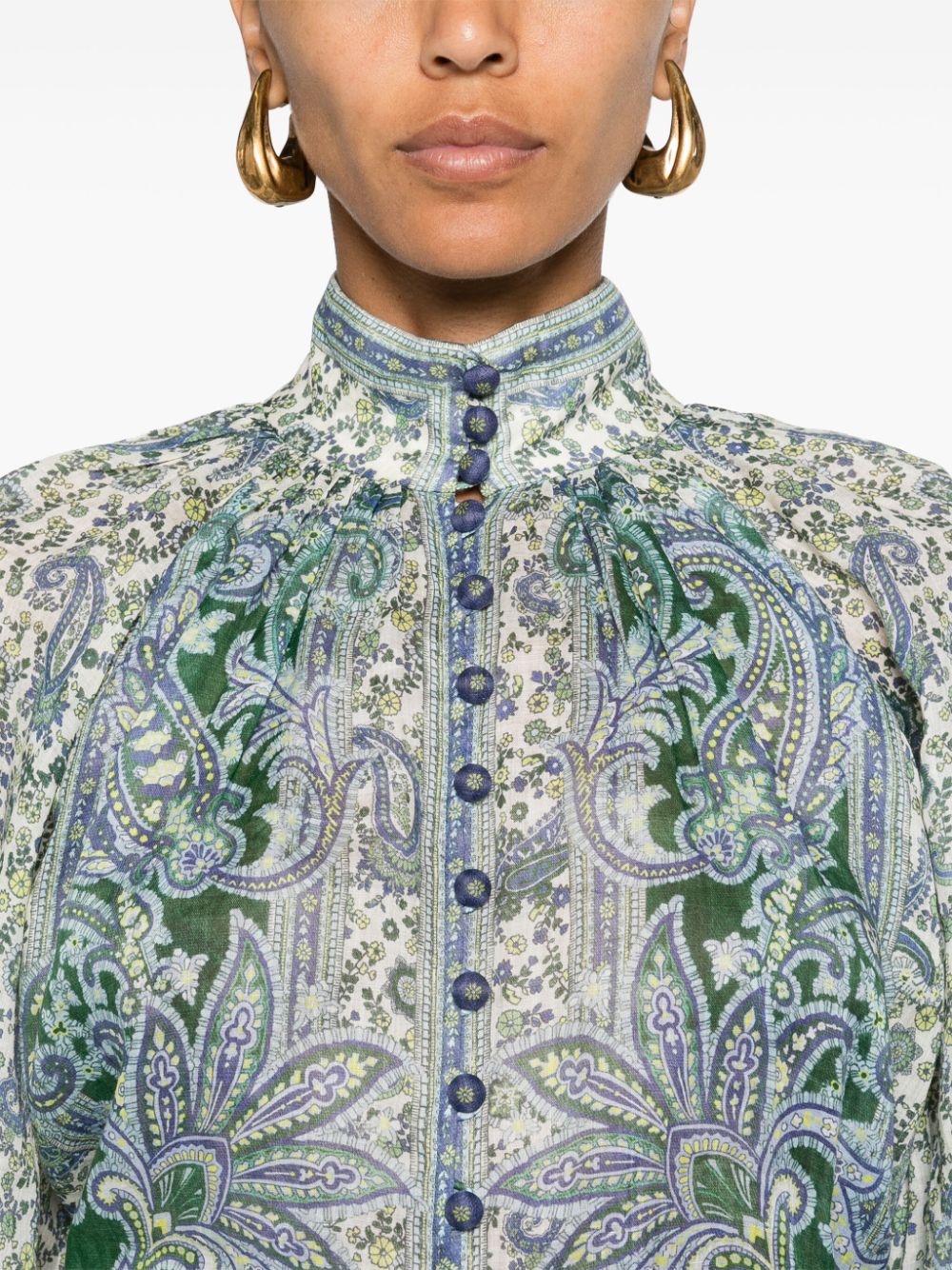 Paisley print blouse