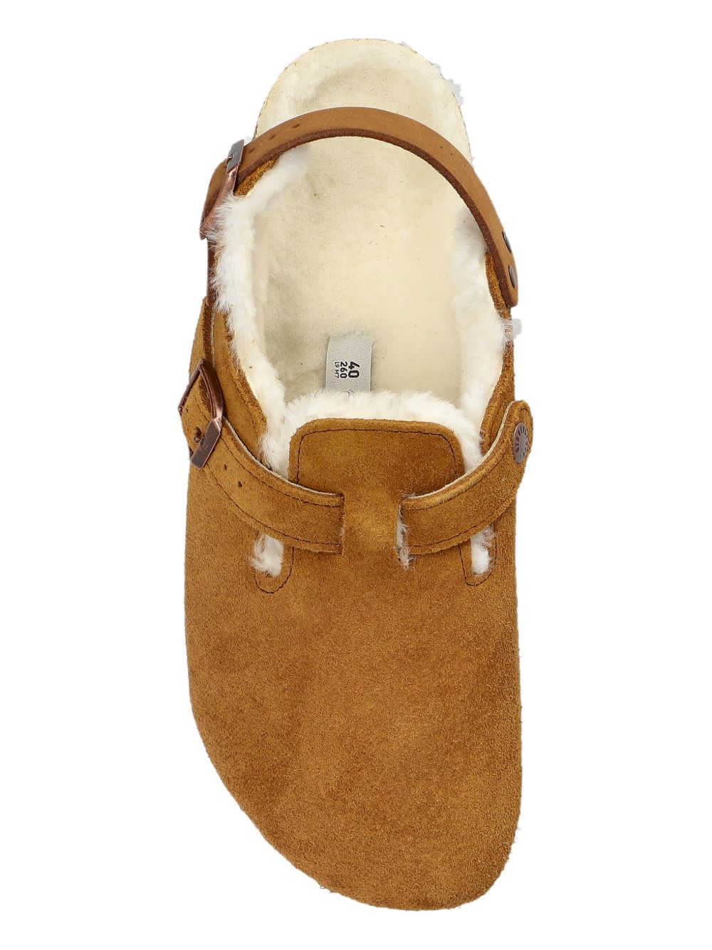 Tokio shearling suede slippers