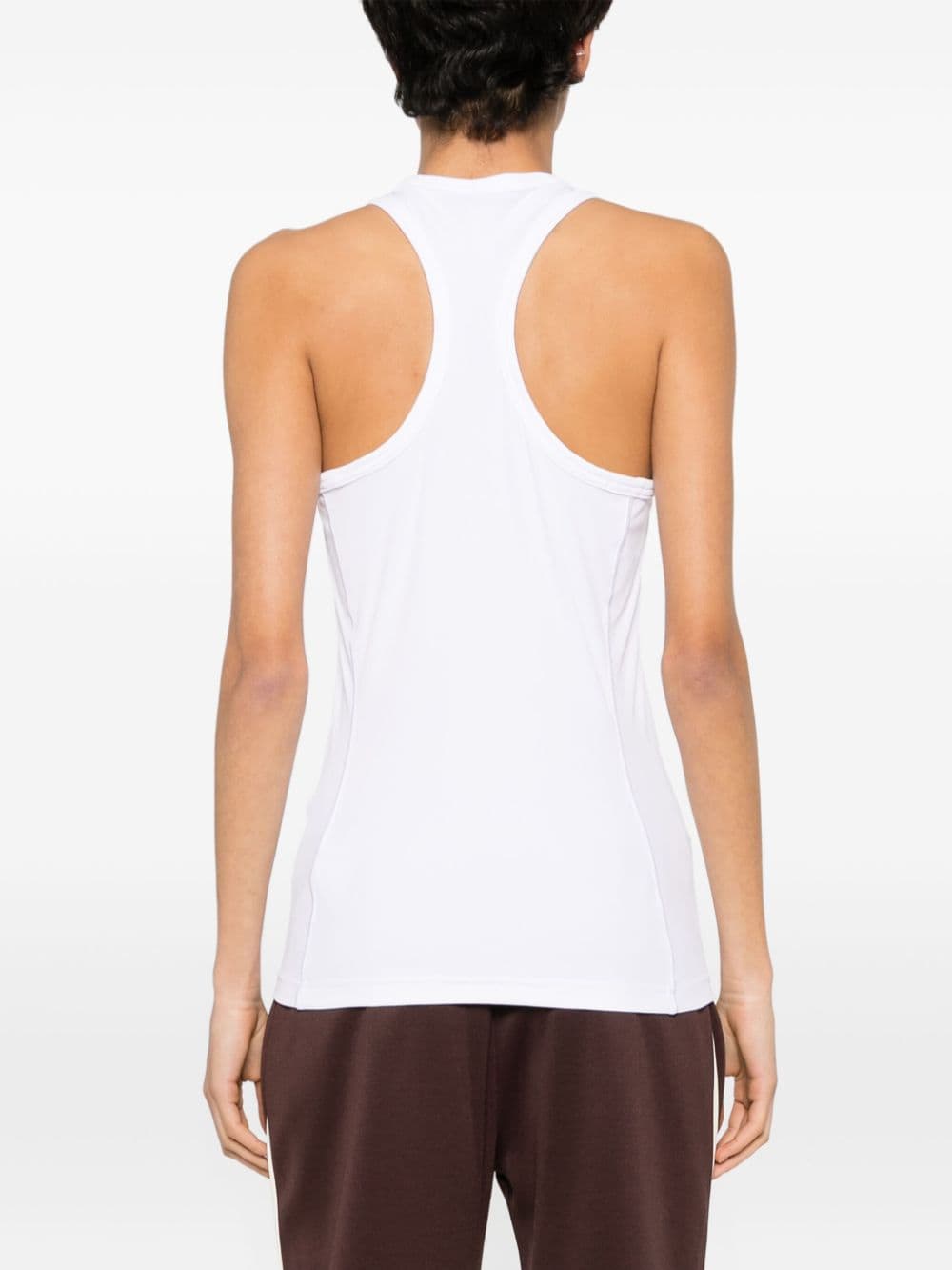 Logo ribbed tank top