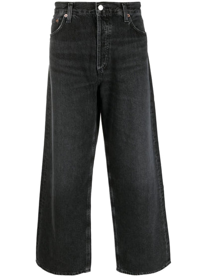 Low rise baggy jeans