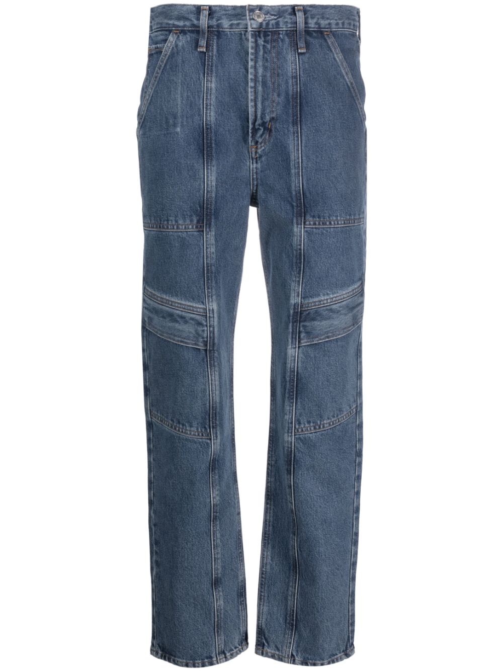 Cargo straight-leg jeans