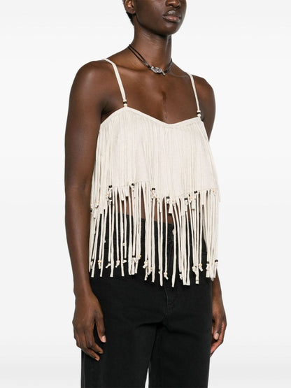 Monsoon fringed top