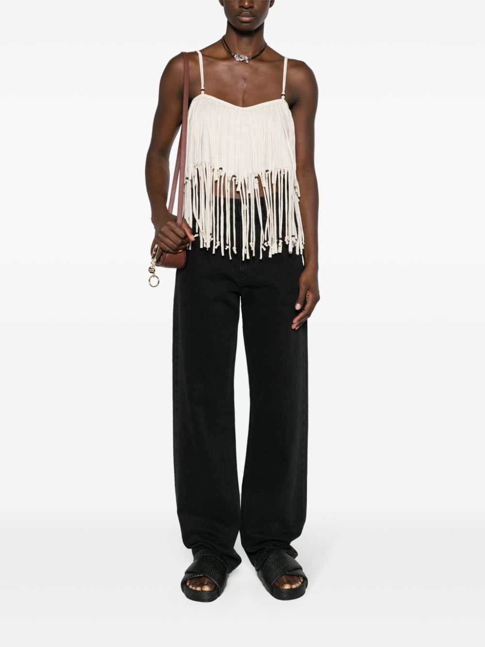 Monsoon fringed top