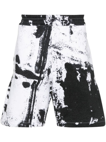 Printed organic cotton shorts